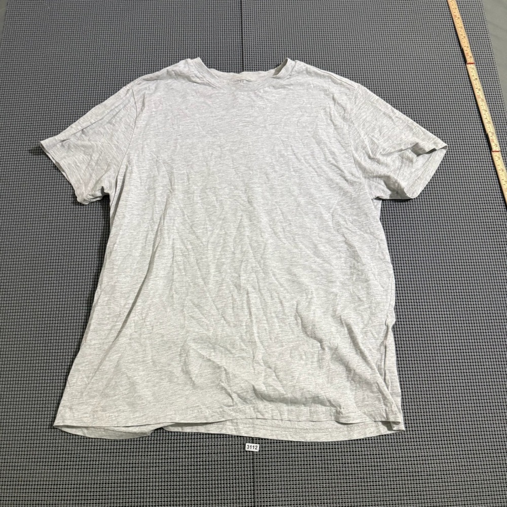 H&M Regular Fit Gray Heather Short Sleeve Crew Neck T-Shirt Size L